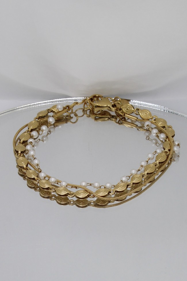 Βραχιόλι Χεριού - Santona Triple Golden 