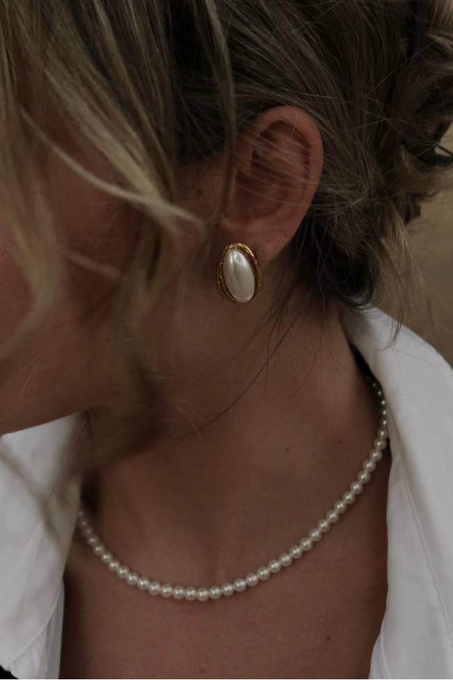 Σκουλαρίκια Κρεμαστά -  Adele Pearl 