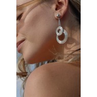 Σκουλαρίκια Κρεμαστά - Charlotte Silver Circles 