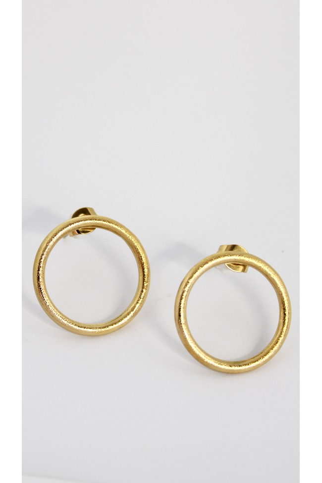 Σκουλαρίκια Καρφωτά - Gabrielle Golden Circle