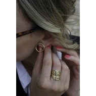 Σκουλαρίκια Καρφωτά - Gabrielle Golden Circle