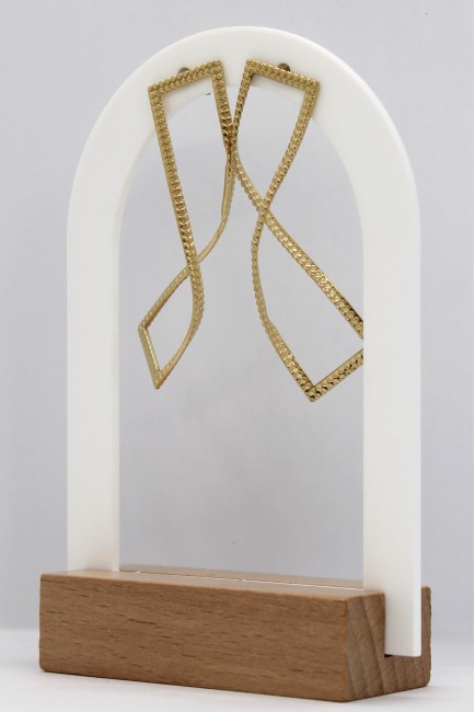 Σκουλαρίκια Κρεμαστά - Golden Flow