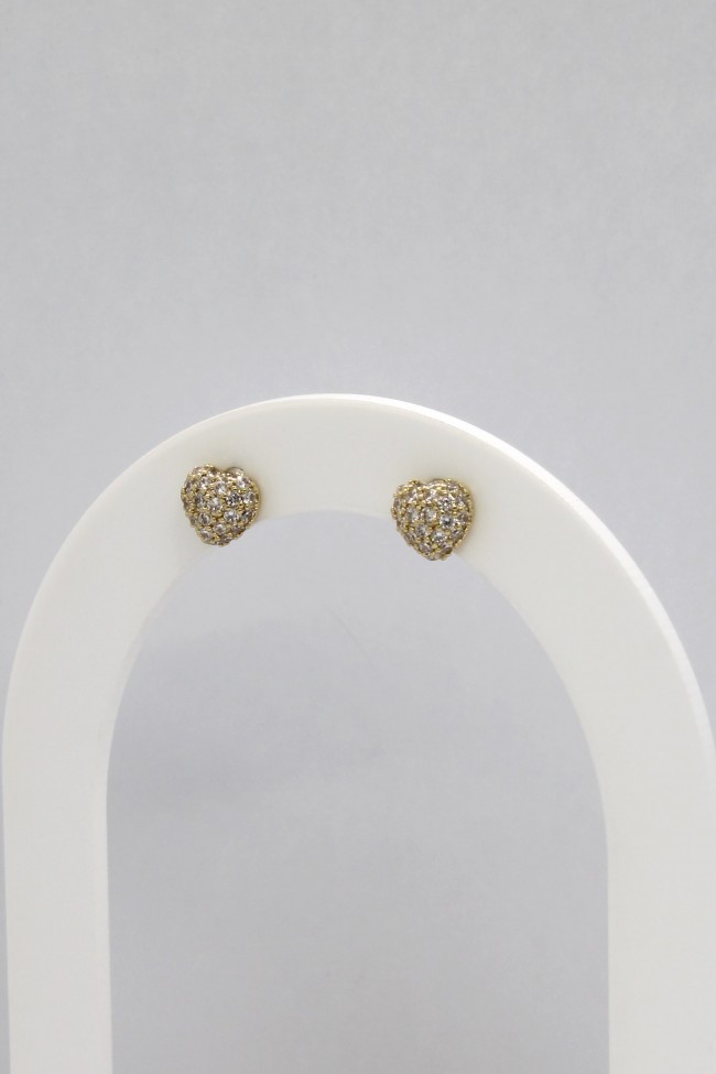 Σκουλαρίκια Σετ - Triple Golden Heart