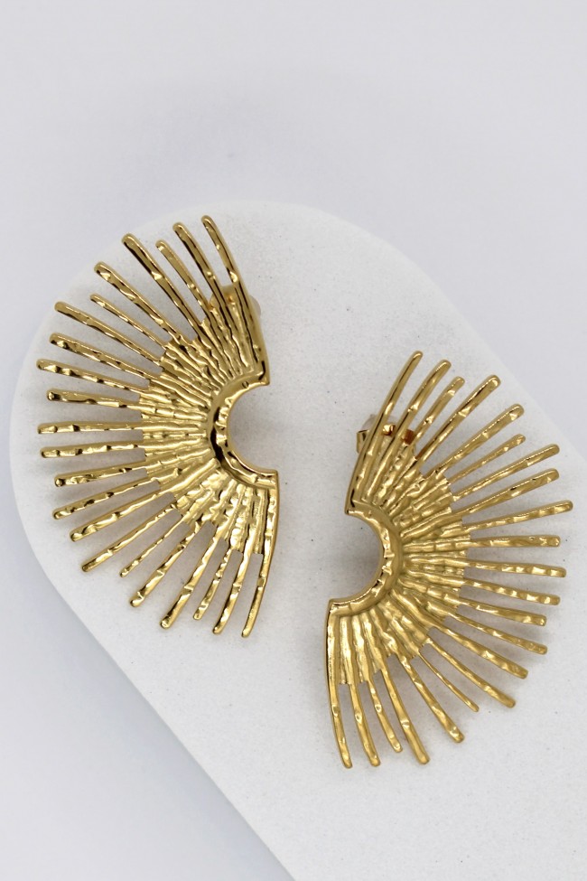 Σκουλαρίκια Κρεμαστά - Gentle Golden Bloom