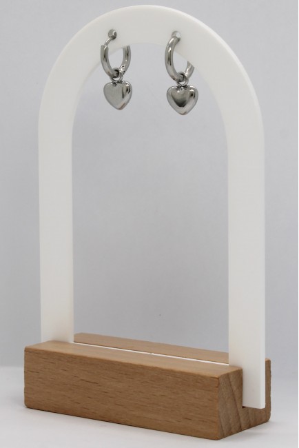 Σκουλαρίκια Κρεμαστά - Silver Heart