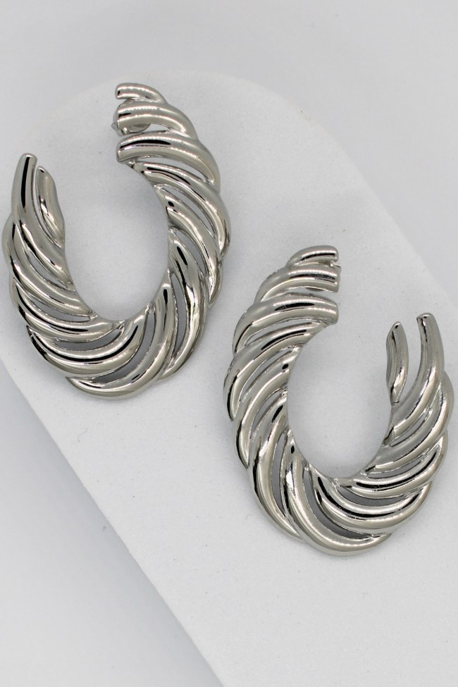 Σκουλαρίκια Κρεμαστά - Silver Reflection