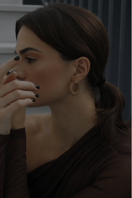 Σκουλαρίκια Κρίκοι - Vittoria Gold