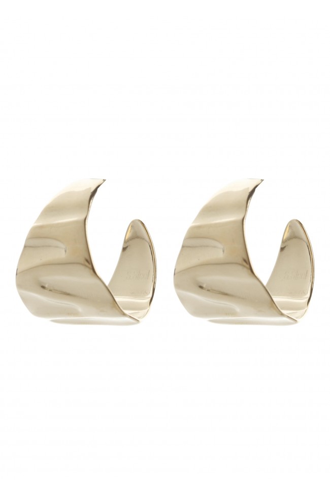 Σκουλαρίκια Κρίκοι - Gold Chunky Hoops
