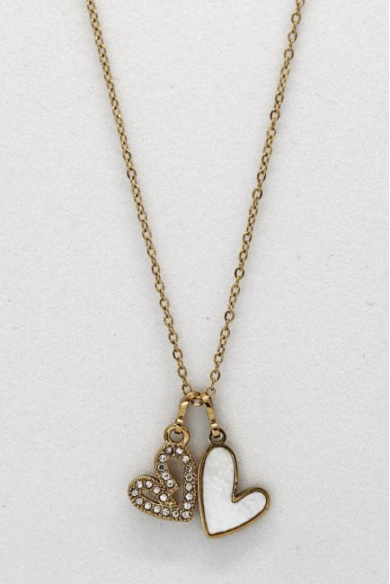 Κολιέ Με Καρδιές - Silent Heart Golden