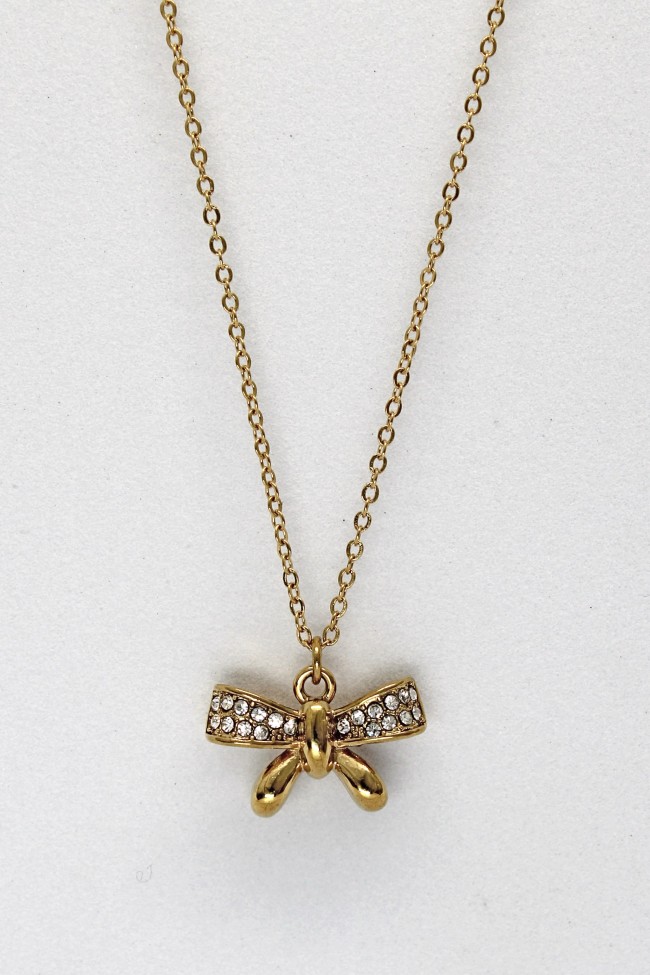 Κολιέ - Golden Lustrous Bow