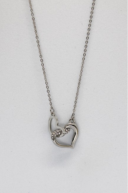 Κολιέ Με Καρδιές - Silver Heart Touch
