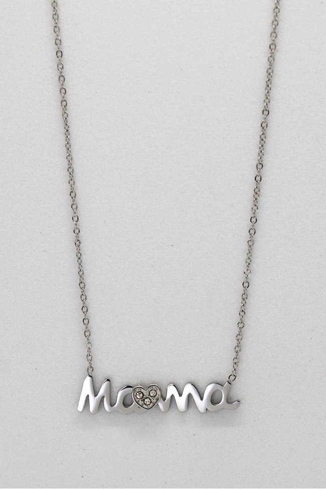 Κολιέ Μαμά - Moms Silver Bond