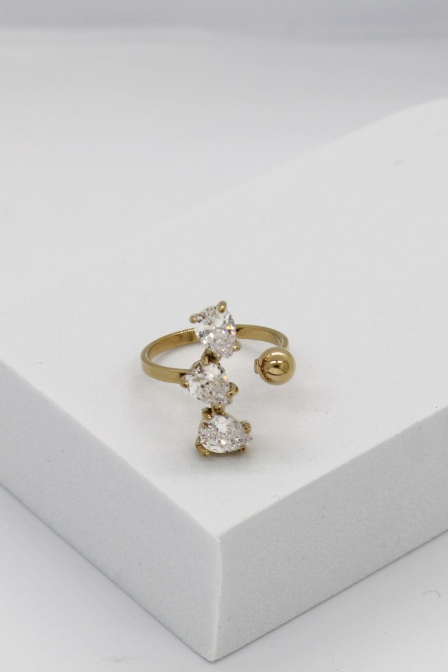 Δαχτυλίδι Ρυθμιζόμενο - Golden Radiant Balance