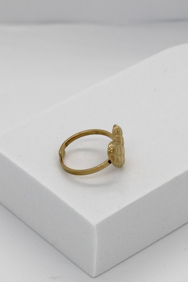 Δαχτυλίδι Ρυθμιζόμενο - Gentle Heart Golden