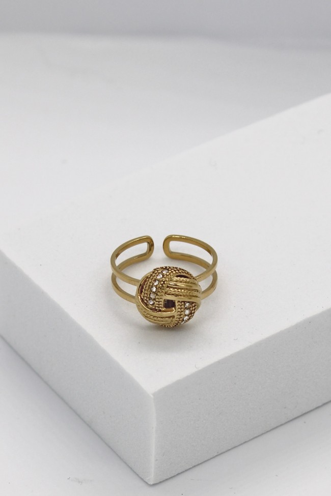 Δαχτυλίδι Ρυθμιζόμενο - Quiet Reflection Golden