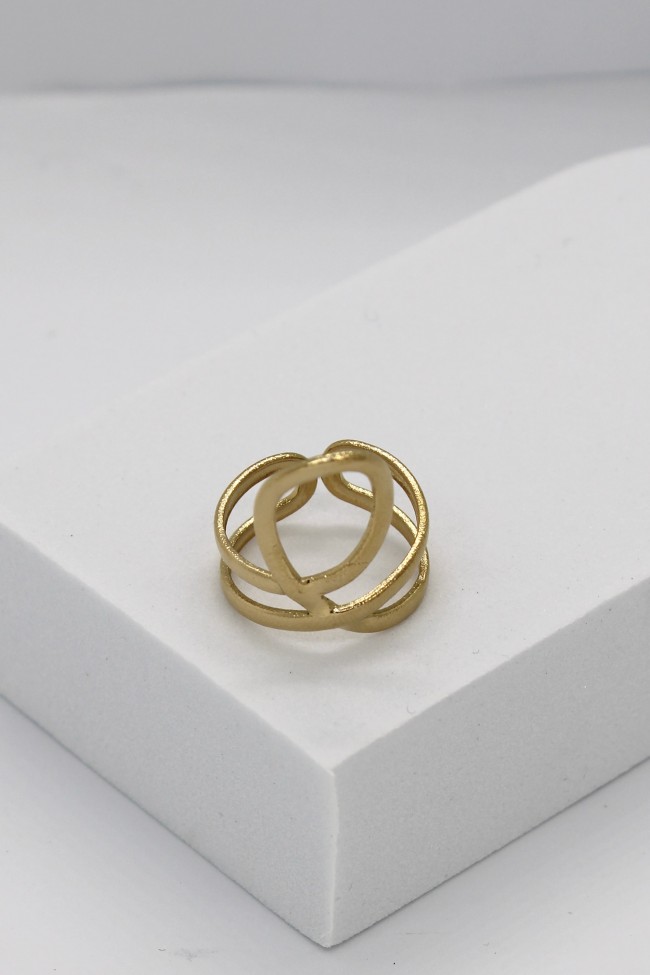 Δαχτυλίδι Ρυθμιζόμενο - Golden Ripple