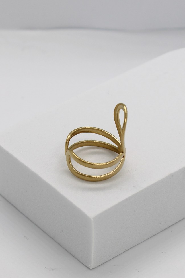 Δαχτυλίδι Ρυθμιζόμενο - Golden Ripple