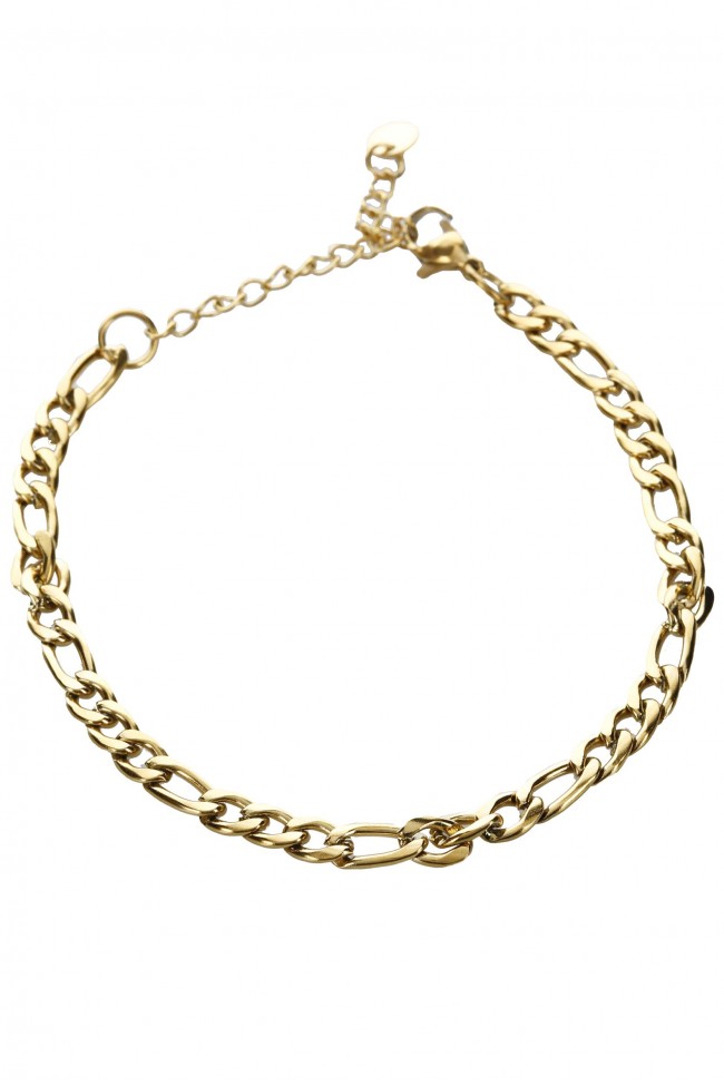 Αλυσίδα Ποδιού - Golden Open Link Chain