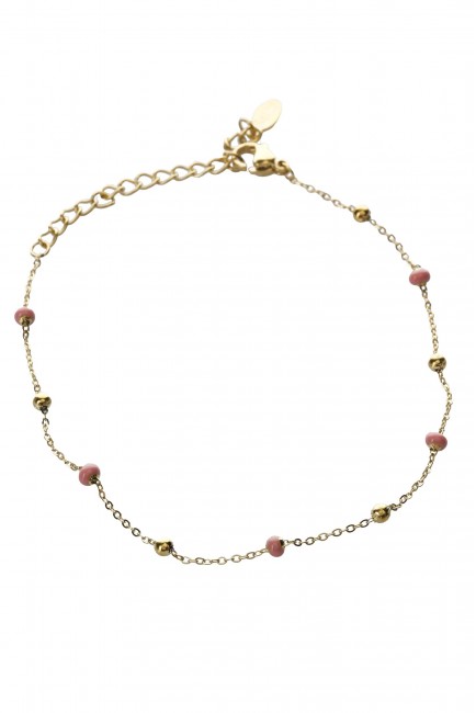 Αλυσίδα Ποδιού - Pink Bubbles