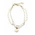 Βραχιόλι Χεριού - Golden Twist Chain with Pearl