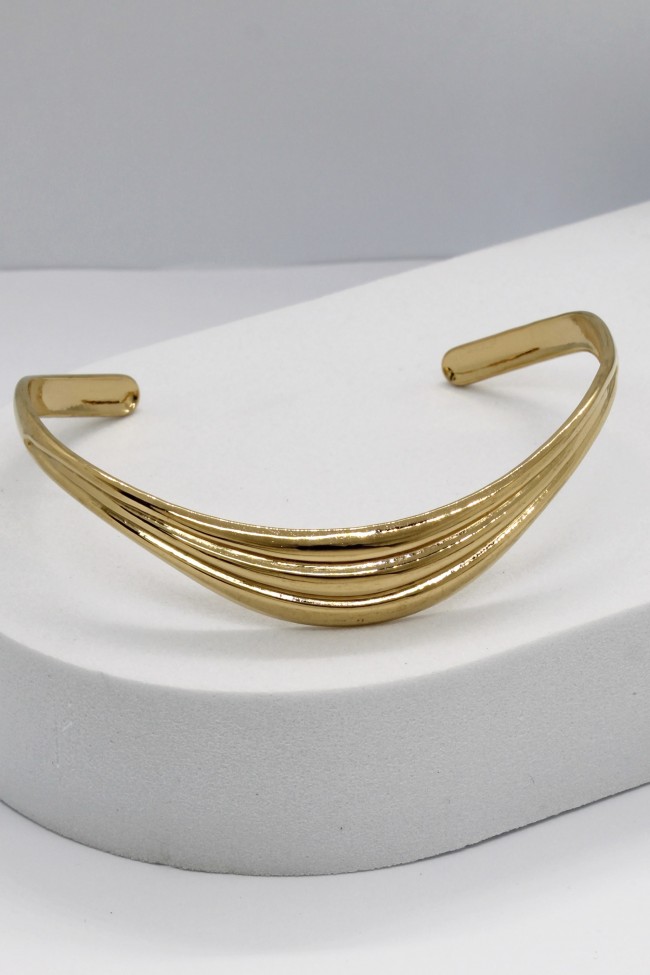 Βραχιόλι Χειροπέδα - Golden Waves