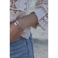 Βραχιόλι Χειροπέδα - Valencia Doble Silver