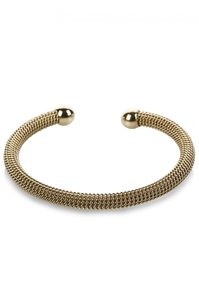 Βραχιόλι Χειροπέδα - Golden Round Mesh