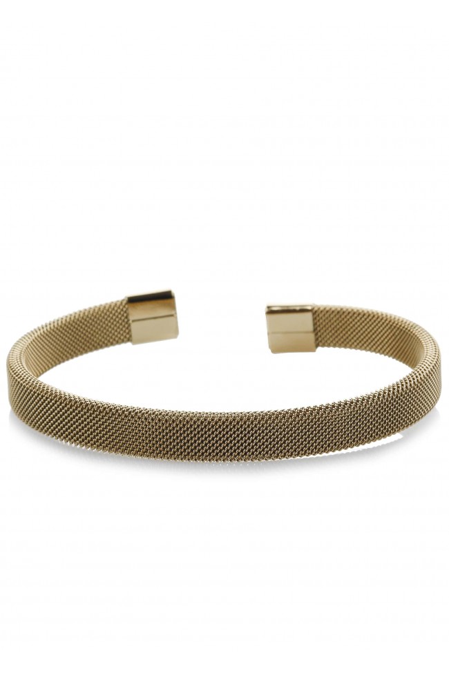 Βραχιόλι Χειροπέδα - Golden Square Grid