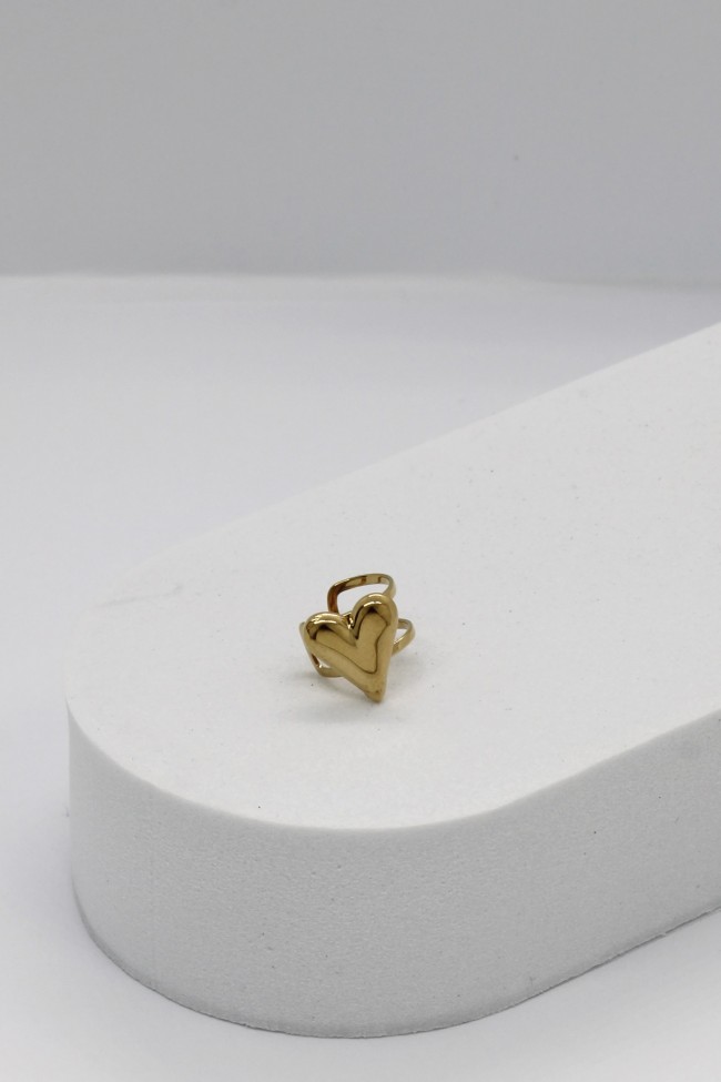 Σκουλαρίκι Ear Cuff - Golden Gentle Heart