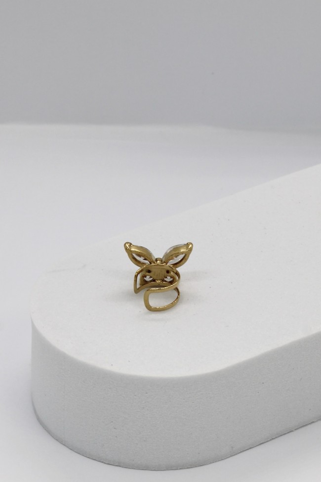 Σκουλαρίκι Ear Cuff - Golden Butterfly Glow