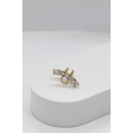 Σκουλαρίκι Ear Cuff - Golden Luminous Serenity