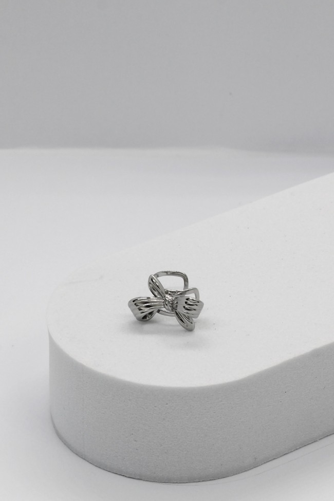 Σκουλαρίκι Ear Cuff - Silver Bow 