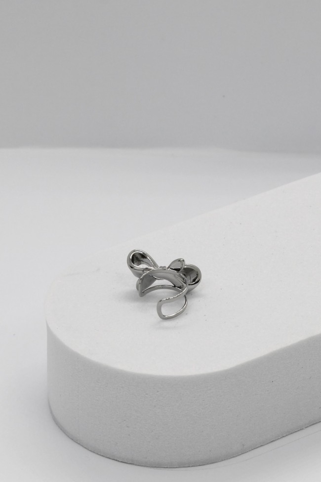 Σκουλαρίκι Ear Cuff - Silver Bow 