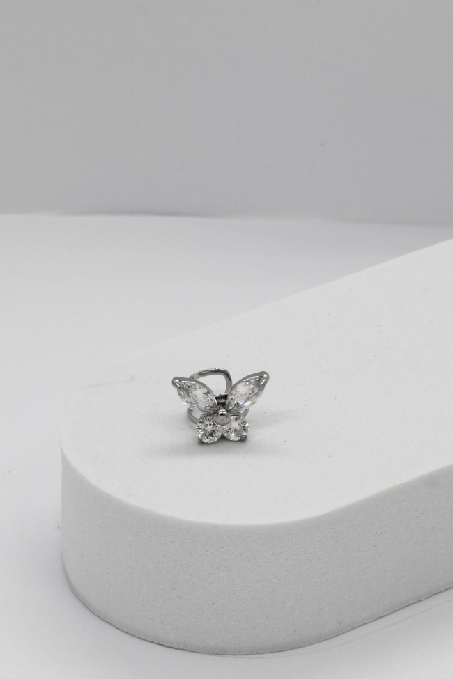 Σκουλαρίκι Ear Cuff - Silver Butterfly Glow