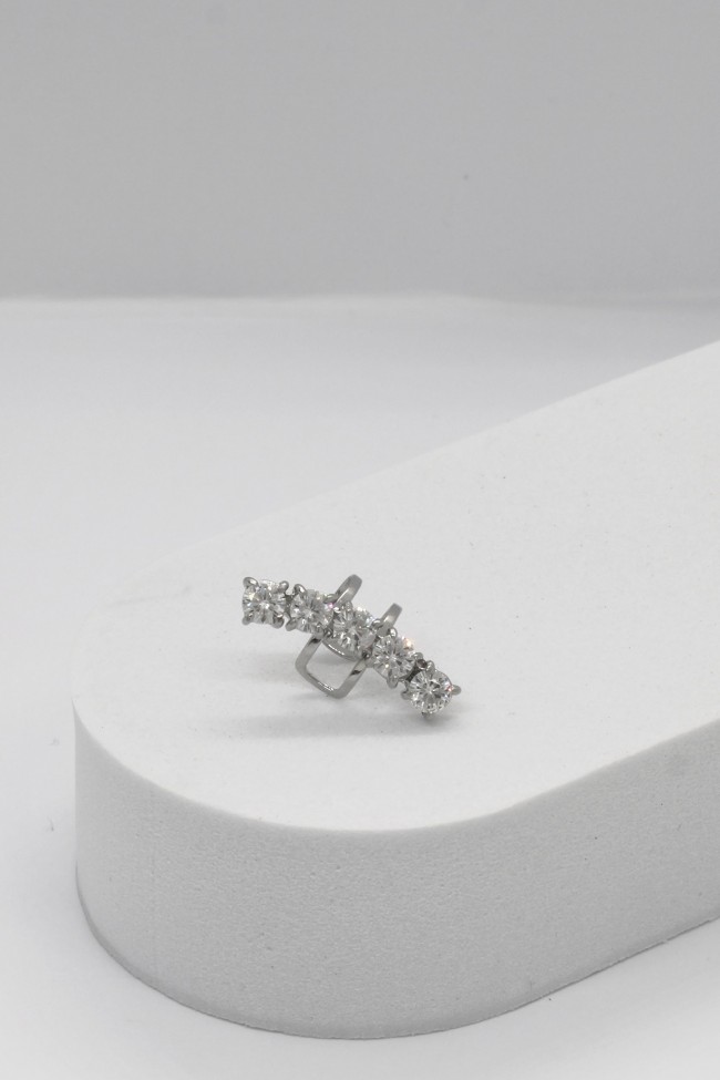 Σκουλαρίκι Ear Cuff - Silver Luminous Serenity